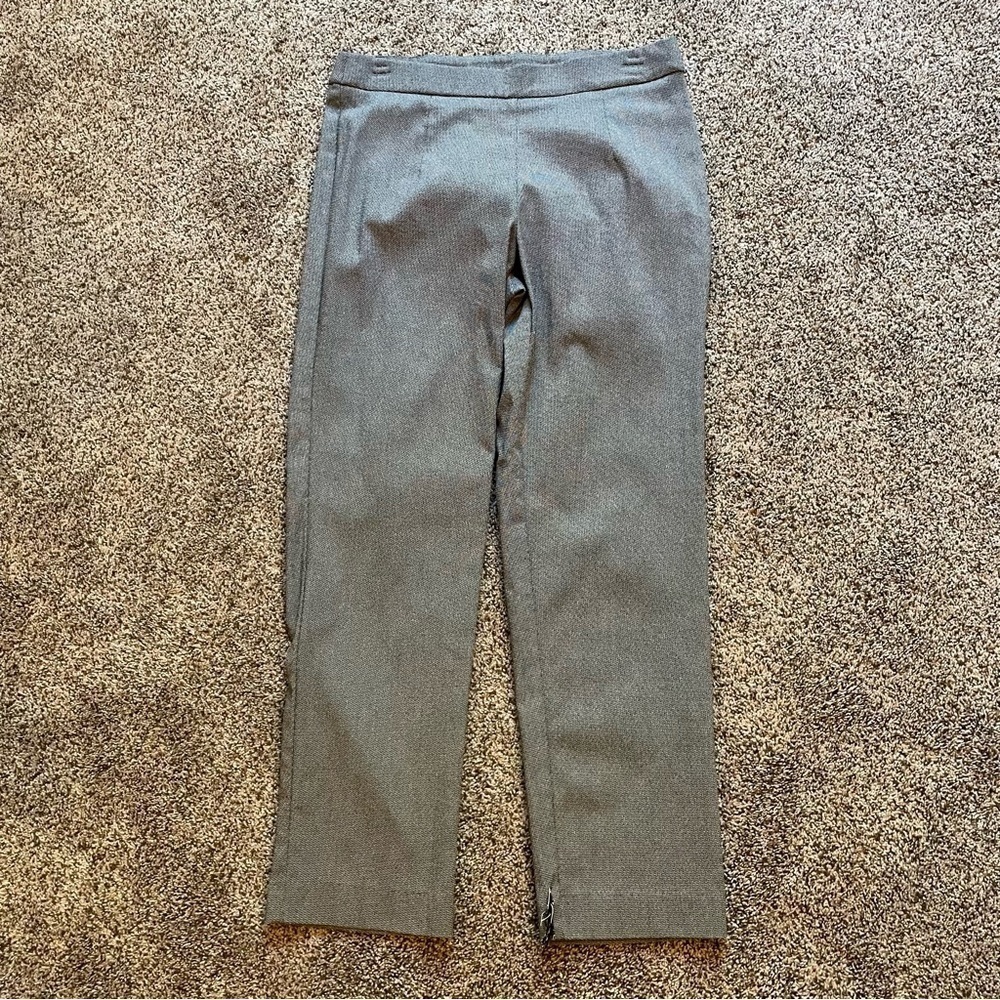 Briggs Petite Black & White Patterned Dress Pants Medium Petite